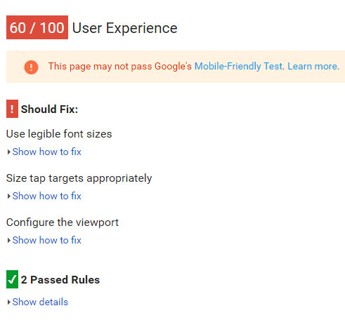 Google's mobile-friendliness testing tool allows you to see how your website can be improved for mobile visitors.